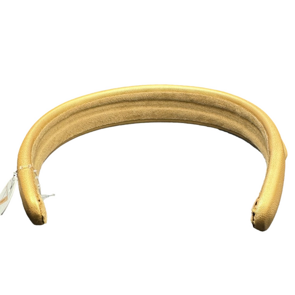 Fall Stitched Western Faux Leather Headband - Tannish-Gold - Picture 2 of 5